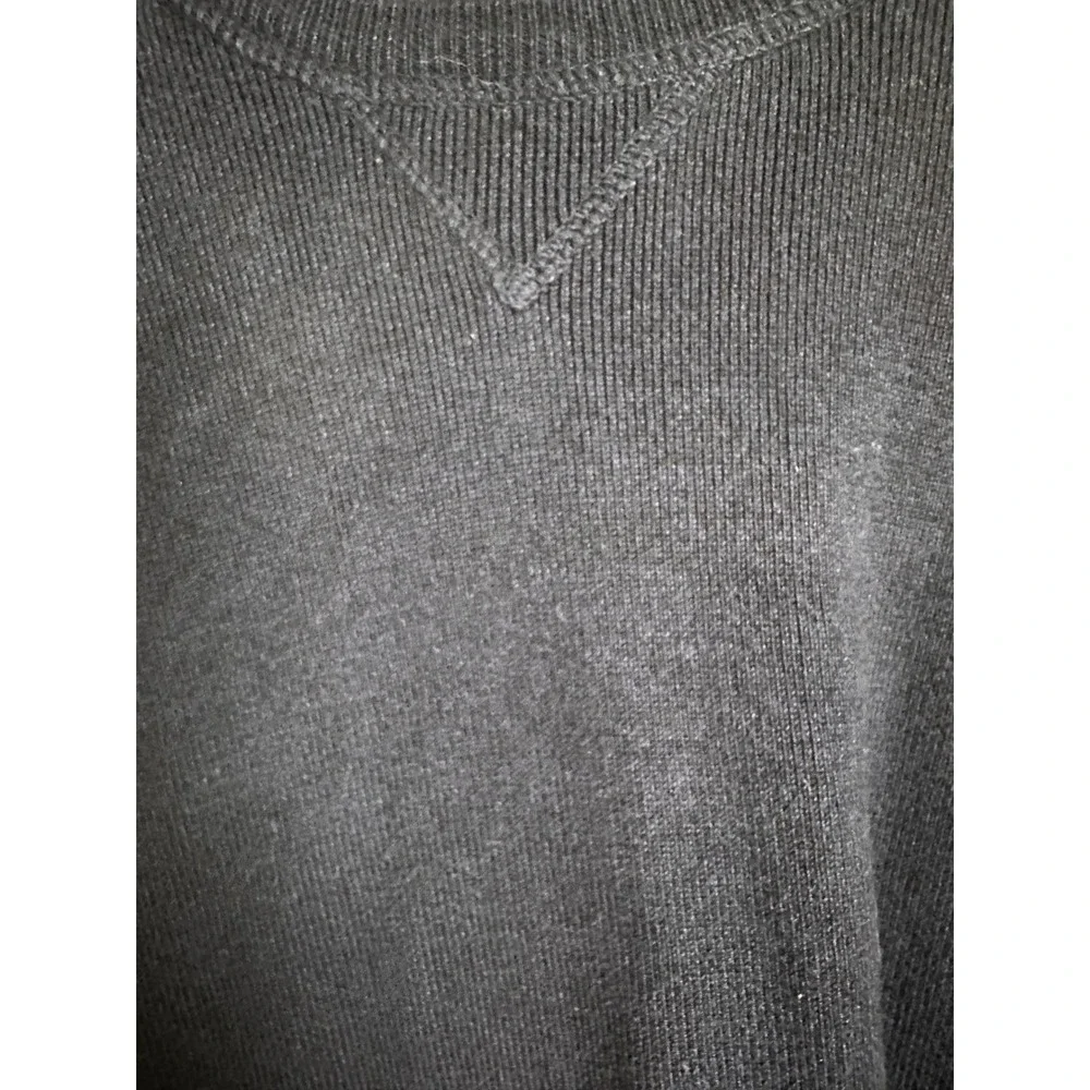 Banana Republic Mens Navy Blue 100% Cotton Ribbed‎ Crewneck Sweater Medium